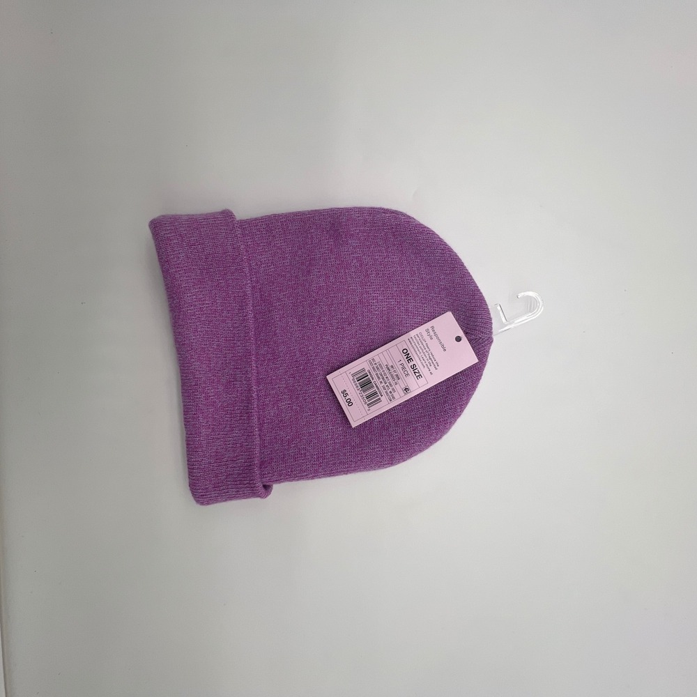 Wild Fable Purple Marled Knit Cuffed Beanie One Size SD23-10 New